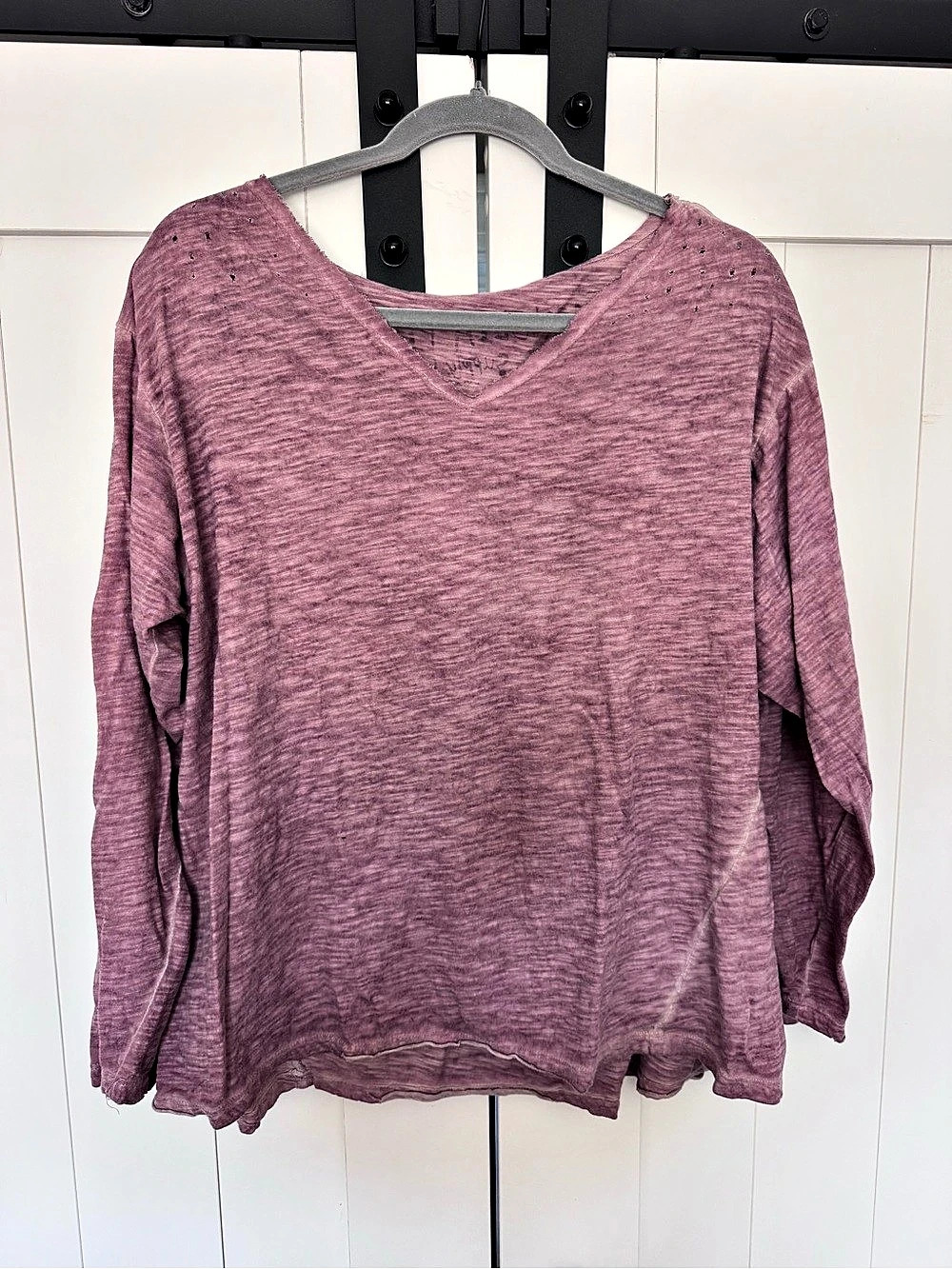 Magnolia Pearl Love Supply Co. Long Sleeve Tee Purple